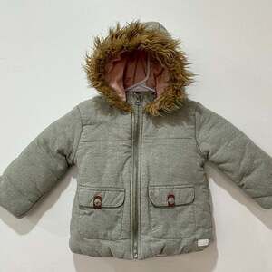 7 for All Mankind Toddler Girls’ Winter Jacket Olive Green Size 24 months 2T